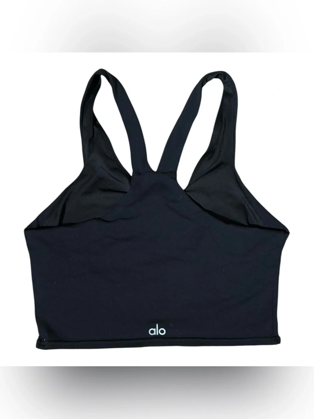 Alo Yoga Airbrush Real Bra Tank Black